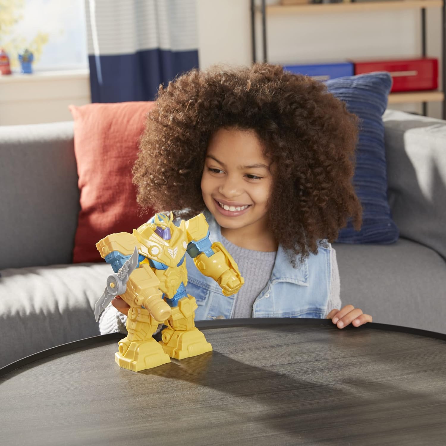 Marvel Avengers Mech Strike Collection: 9-Inch Infinity Mech Suit Thanos Action Figure Toy