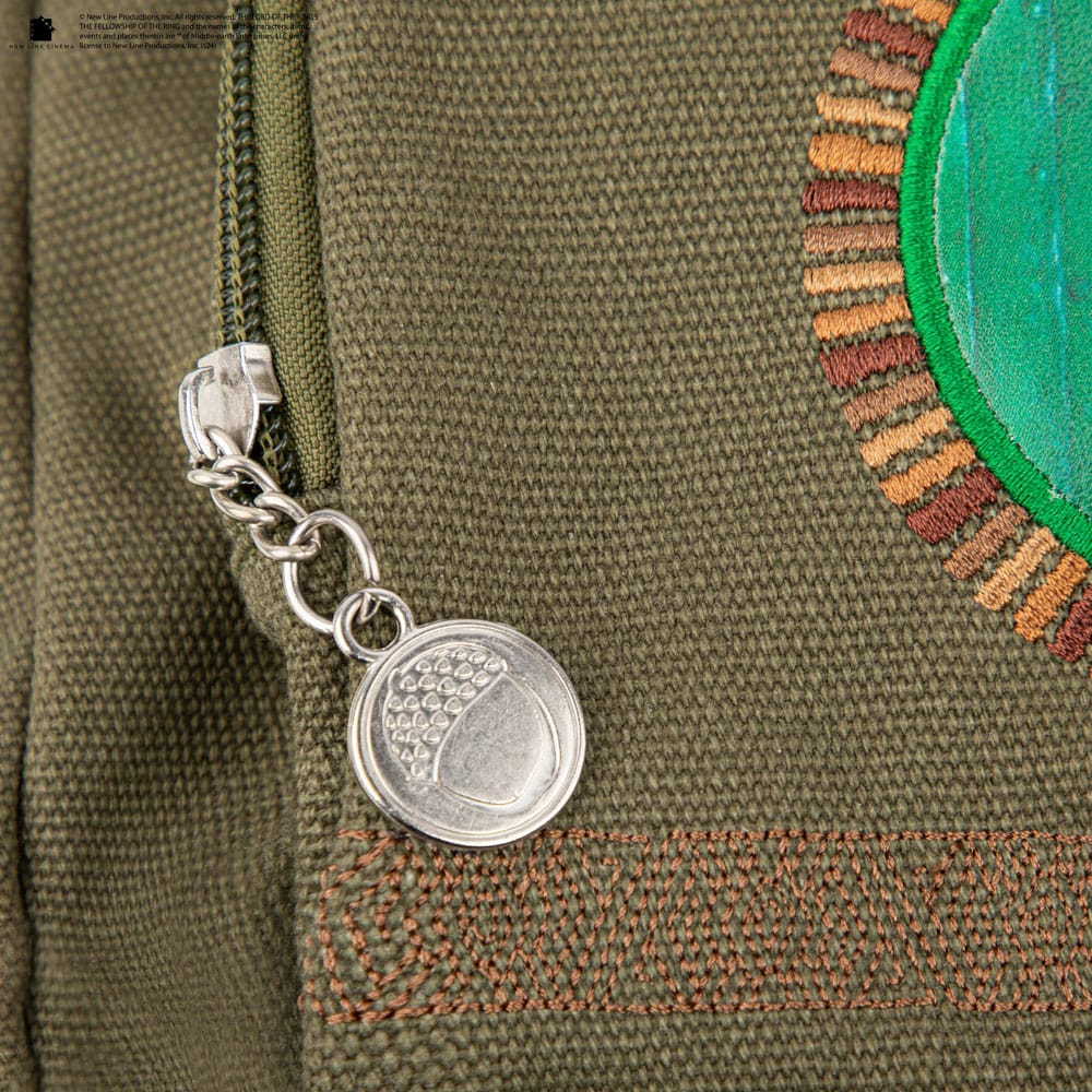 Fantasy Themed Lord of the Rings Inspired Hobbiton Cotton and PVC Backpack for Adventurous Journeys