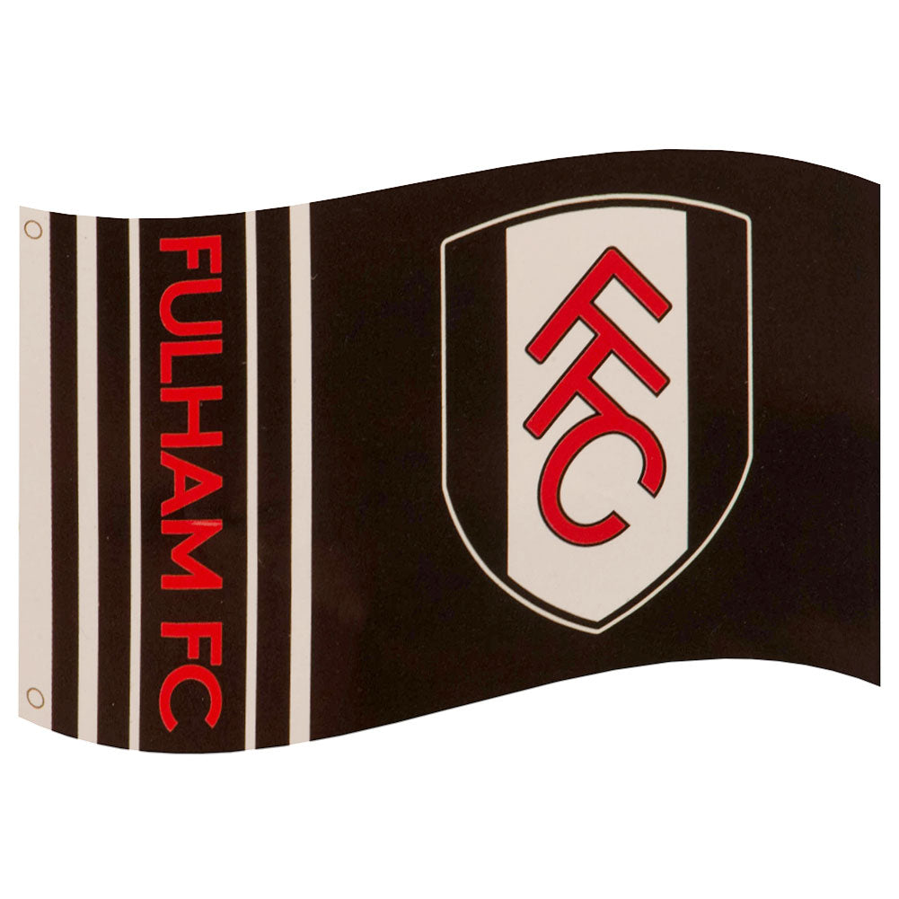 Large 100% Polyester Fulham FC Wordmark Decorative Flag for Wall Hanging