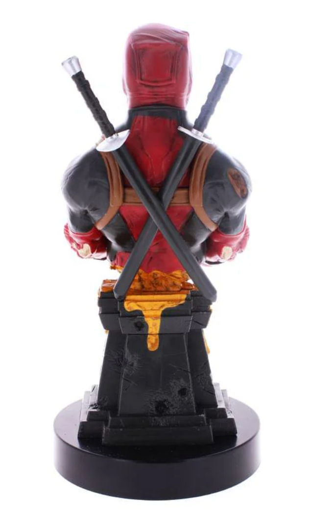 Marvel-themed Deadpool Zombie Character Style Cable Guys Controller and Smartphone Holder for Gaming and Phone Use