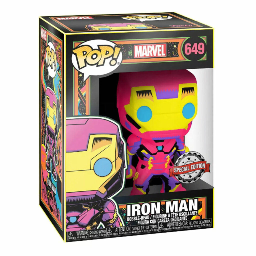 Marvel Collectible Black Light Iron Man Funko Pop! Vinyl Action Figure for Fans