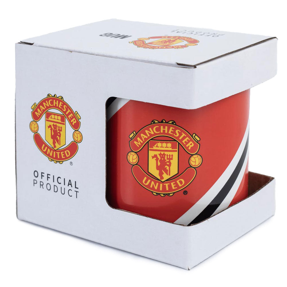 Gorgeous Manchester United FC Striped Ceramic Coffee Mug