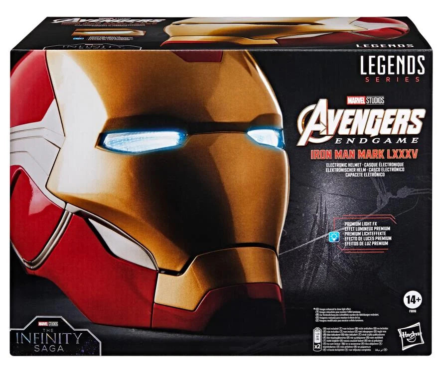 Marvel Legends 1/1 Scale Electronic Iron Man Mark LXXXV Helmet from Avengers Endgame