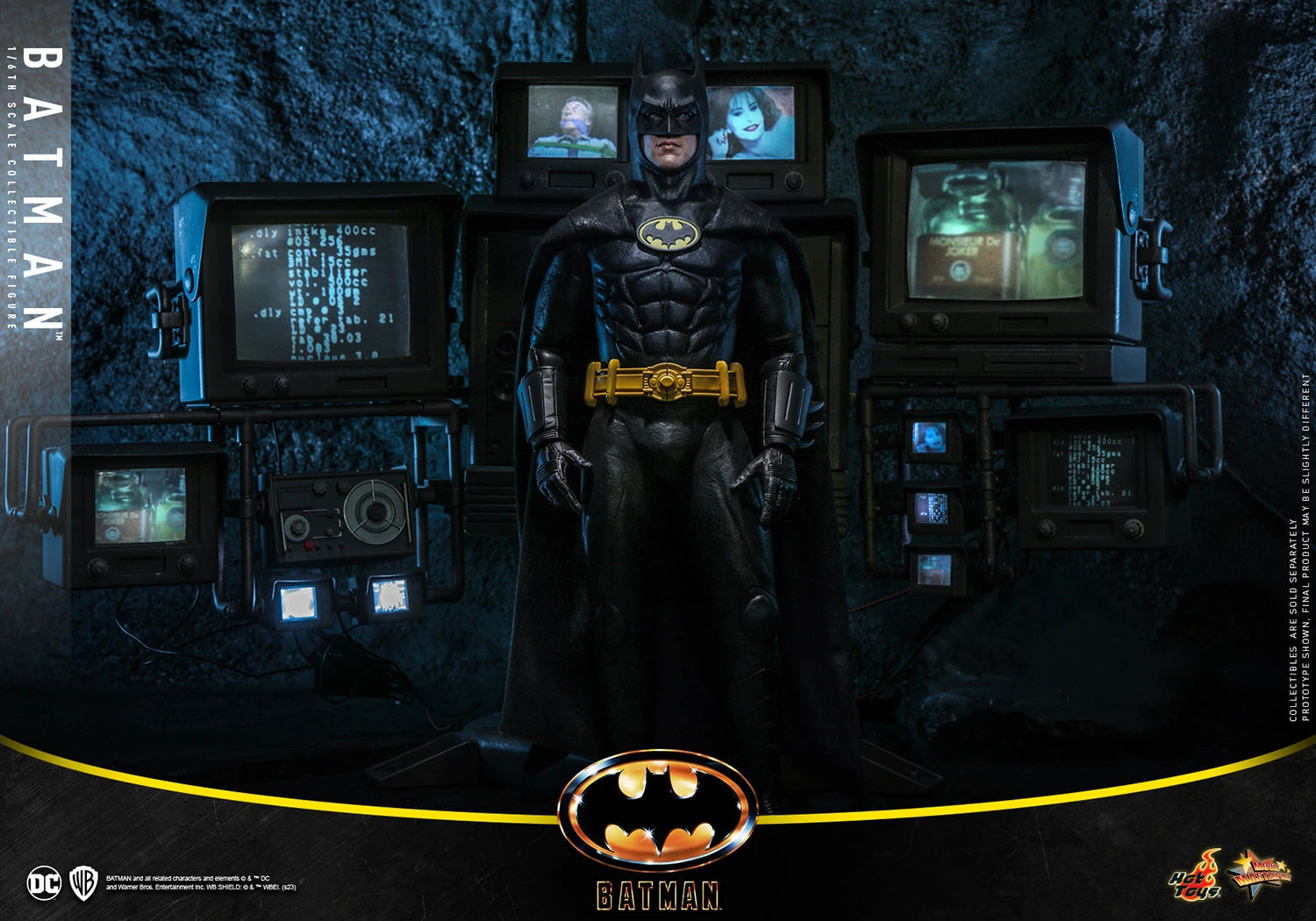 Hot Toys 1/6 Scale DC 1989 Iconic Michael Keaton Batman Figure