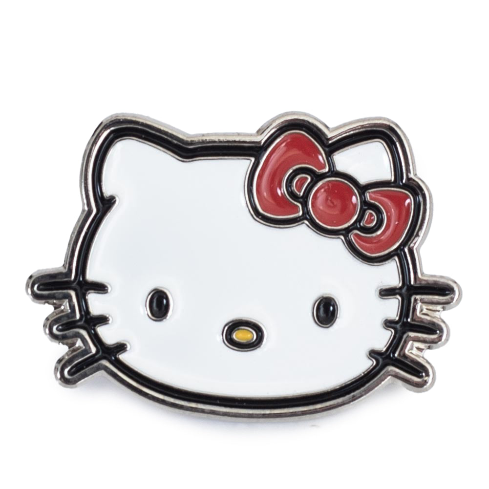 Vibrant Hello Kitty Enamel Pin Badge with Rubber Push Fixing