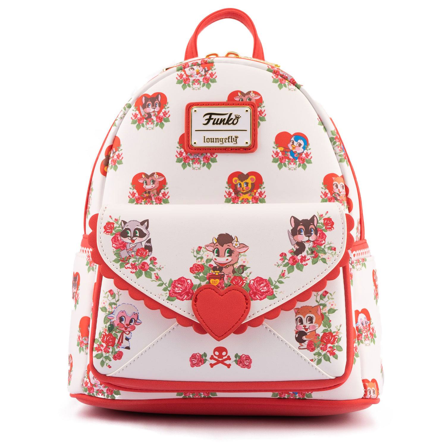 Loungefly x Funko Licensed Villainous Valentines Themed Mini Backpack with Adorable Animal Characters