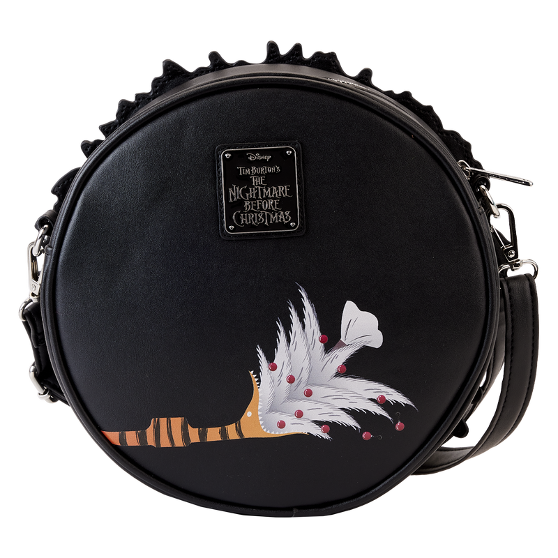 Loungefly Disney Nightmare Before Christmas Glow-in-the-Dark Wreath Crossbody Bag