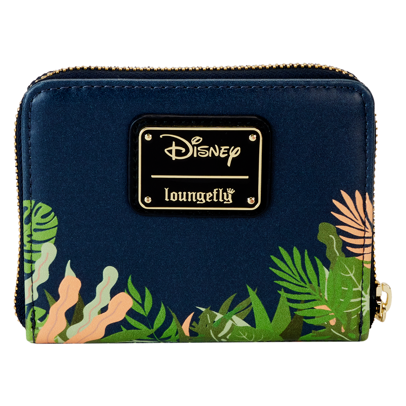 Loungefly Disney The Lion King 30th Anniversary Hakuna Matata Silhouette Style Zip Around Leather-Like Wallet for Everyday Use
