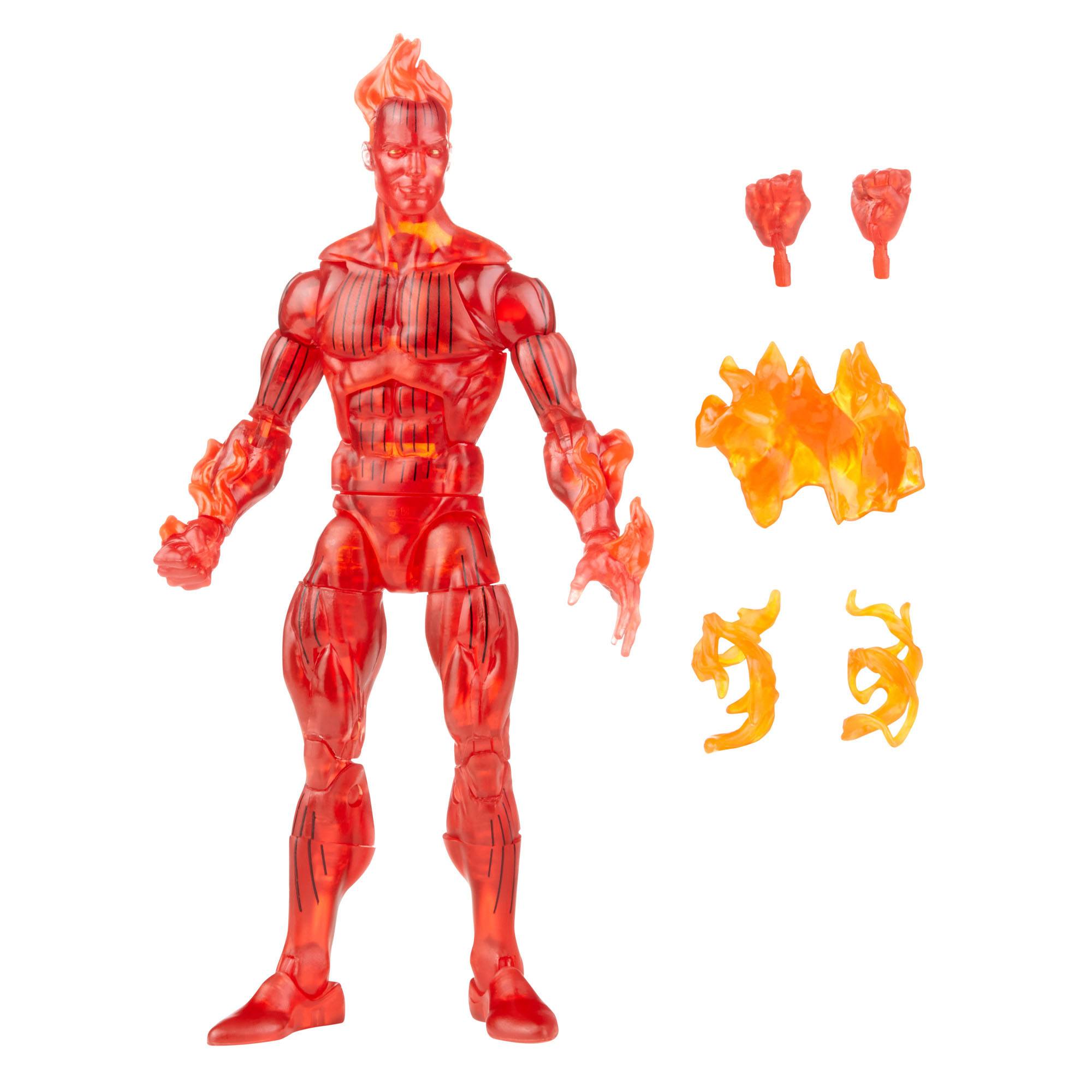 Marvel Legends Retro Style Action Figure Collection - Complete Fantastic Four Bundle with Six Figures