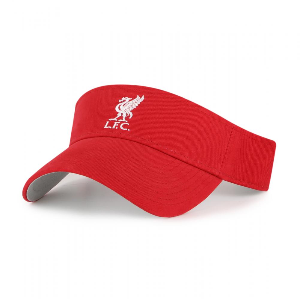 Lightweight Red Garment-Washed Cotton Liverpool FC Summer Visor Cap