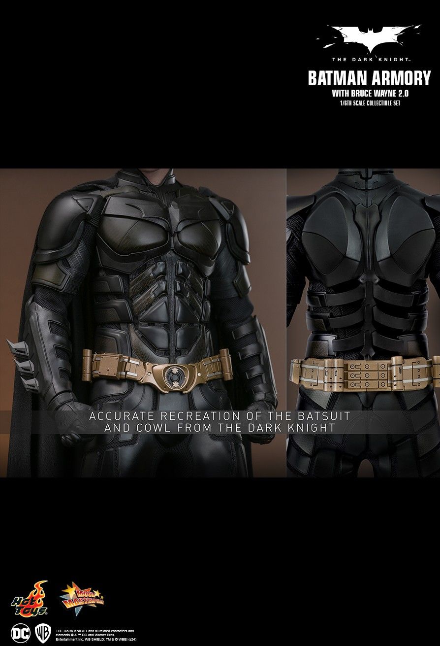 Hot Toys 1/6 Scale Batman Armory Set with Bruce Wayne (2.0)