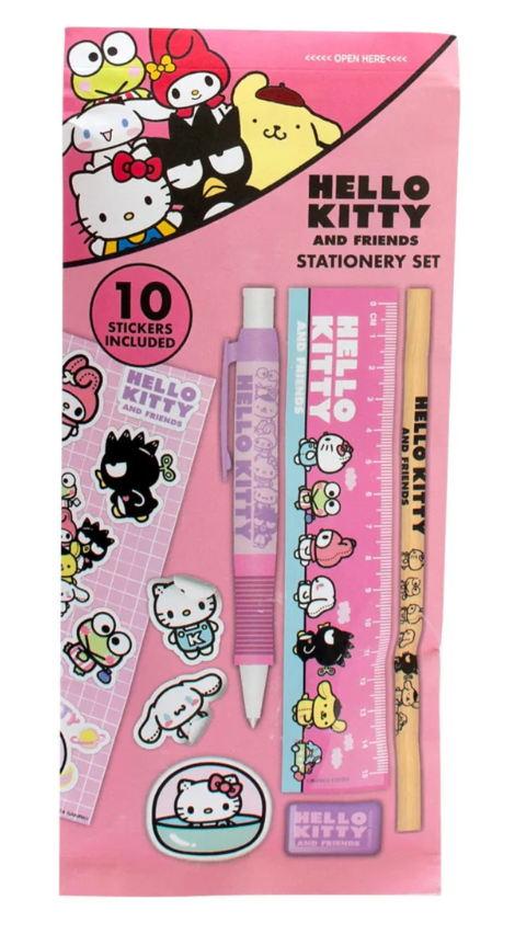 Adorable Hello Kitty 6-Piece Stationery Collection for Students and Fans