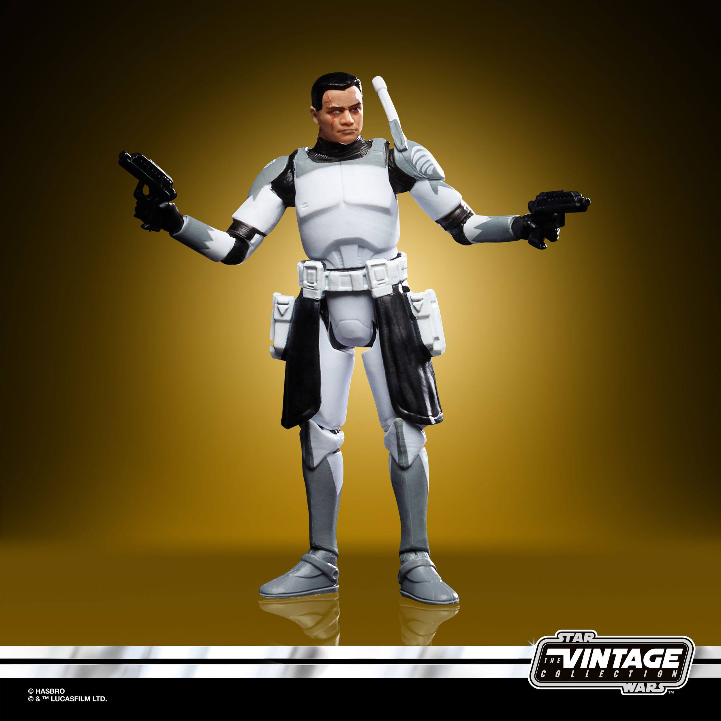 Hasbro Star Wars The Vintage Collection High - Quality 3.75 - inch Scale Clone Commander Wolffe Action Figure Collectible