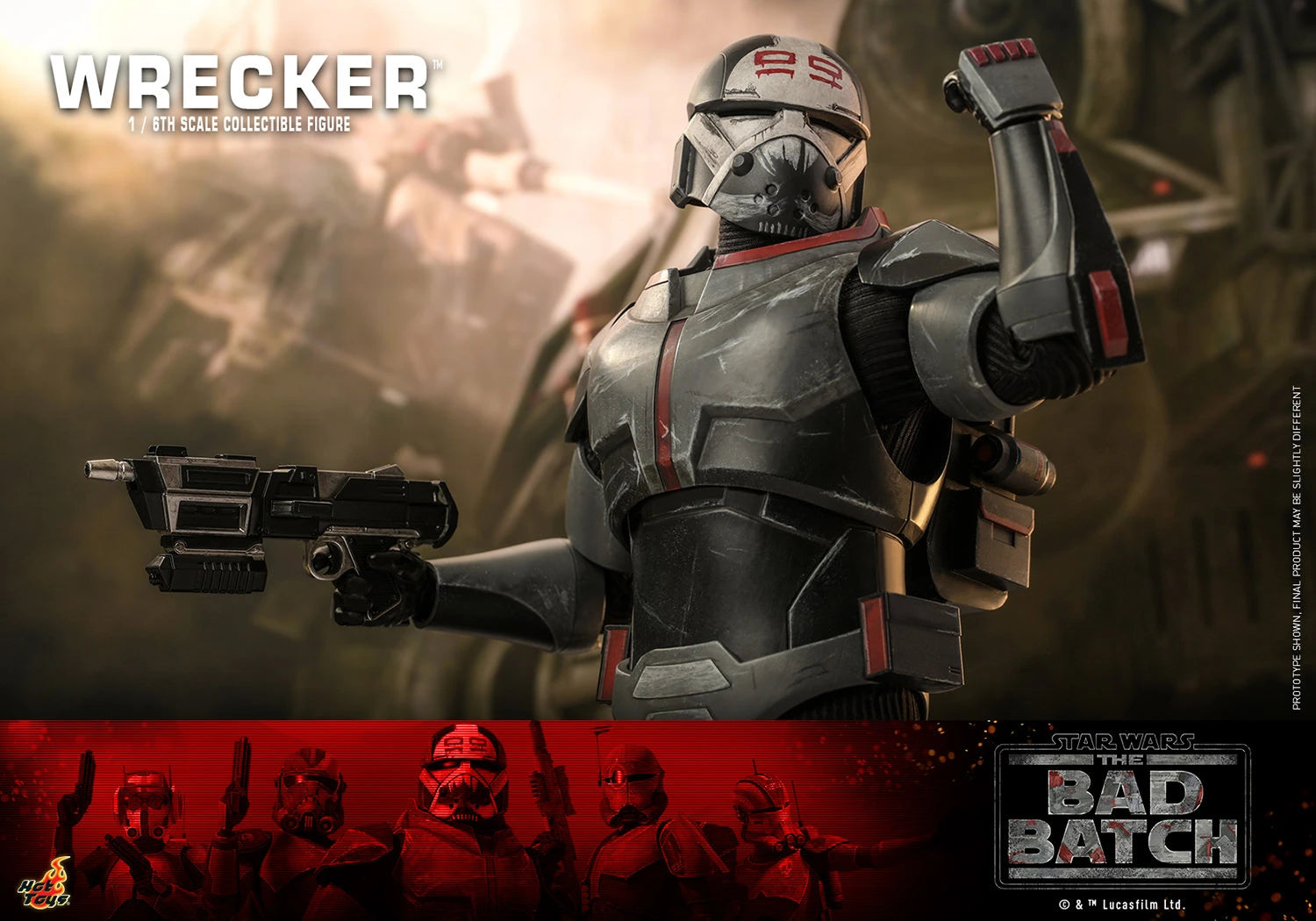 Hot Toys 1/6th Scale Star Wars The Bad Batch Wrecker Collectible Figure