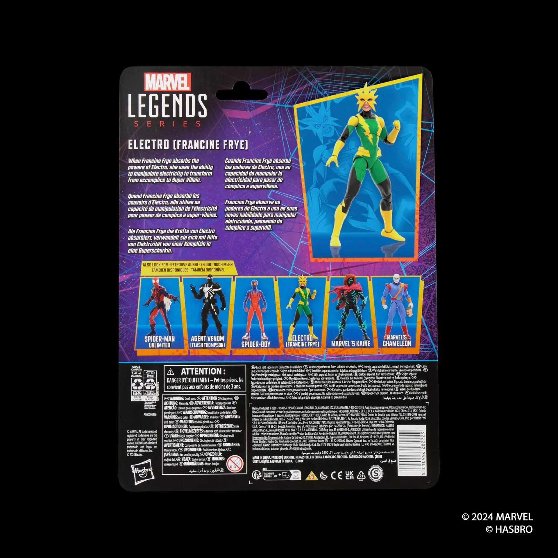 Hasbro 6-Inch Marvel Legends Series Electro (Francine Frye) Collectible Action Figure