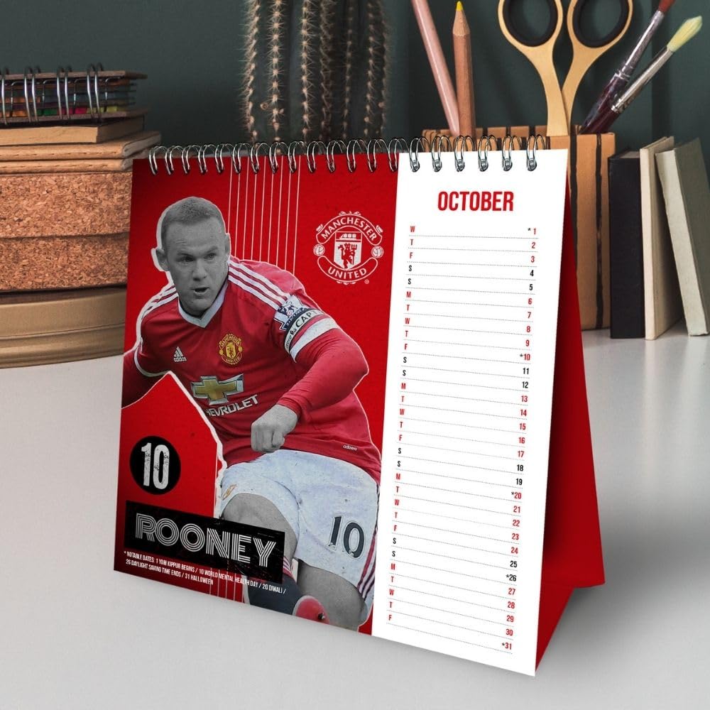 2025 Special Edition Manchester United FC Desktop Calendar - 'Ultimate 11'