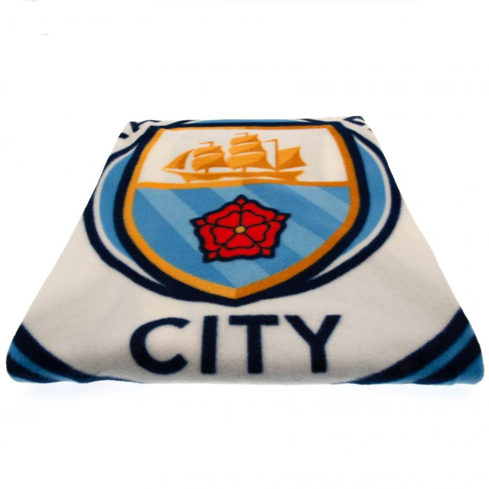 Cozy Manchester City Football Club Polyester Fleece Blanket for Comfort
