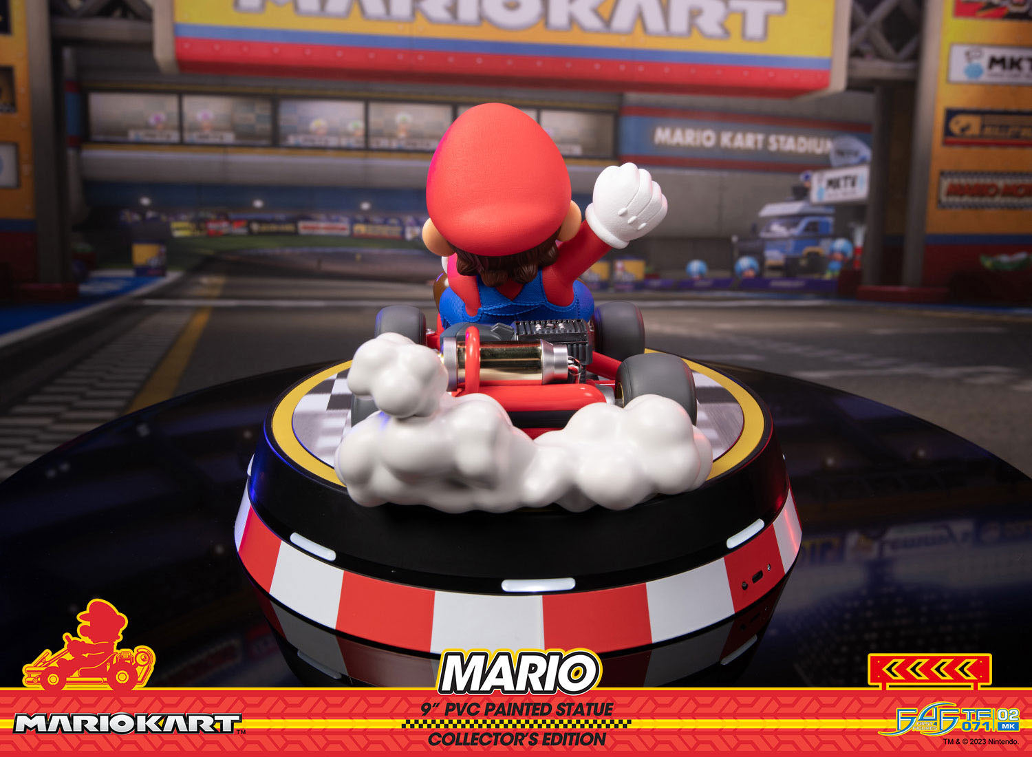 Collector's Edition Mario Kart Super Mario PVC Statue with LED Base