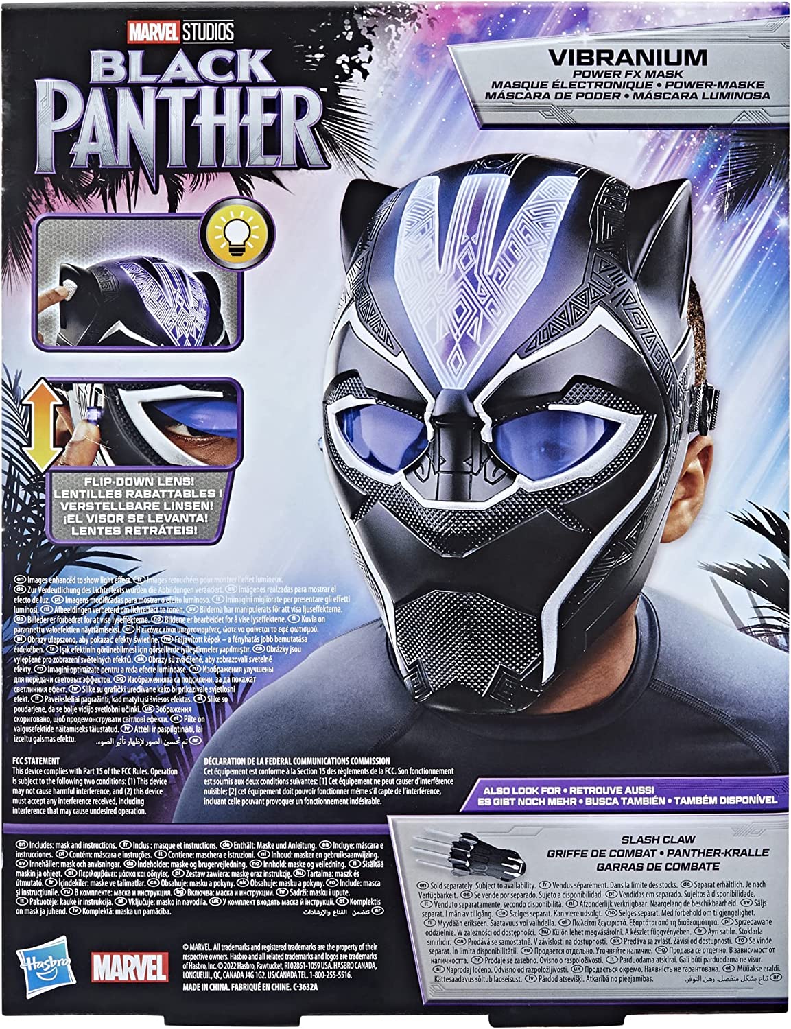 Marvel Black Panther Legacy Collection Vibranium-Powered Role-Play FX Mask for Kids