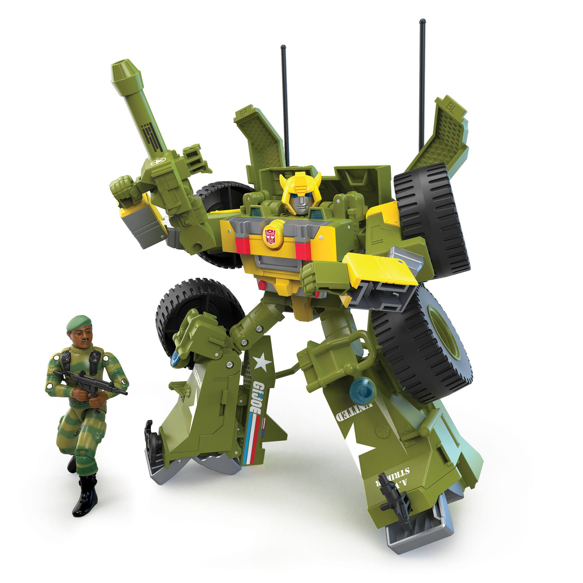Hasbro Transformers x G.I. Joe Mash-Up: Bumblebee A.W.E. Striker & 'Stalker' Action Figures