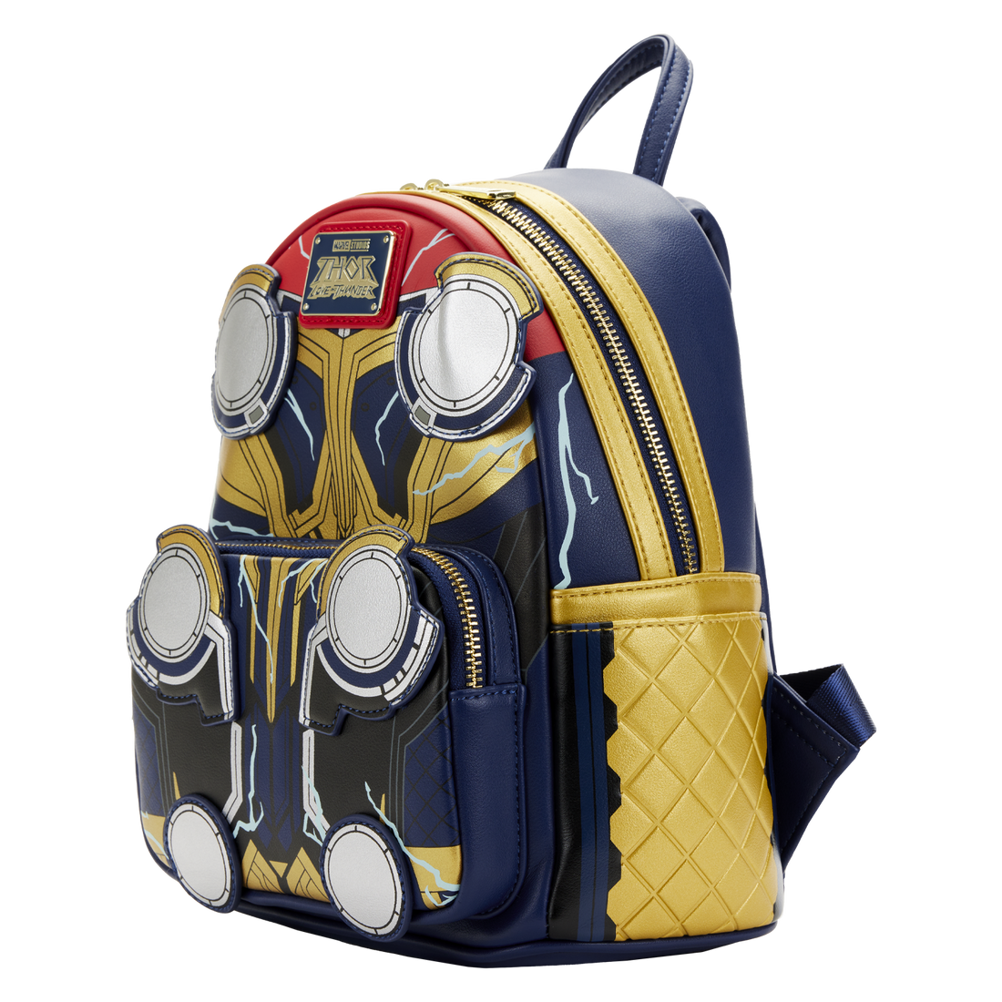 Loungefly Licensed Marvel Thor: Love And Thunder Themed Cosplay Glow-In-The-Dark Mini Backpack for Travel and Daily Use
