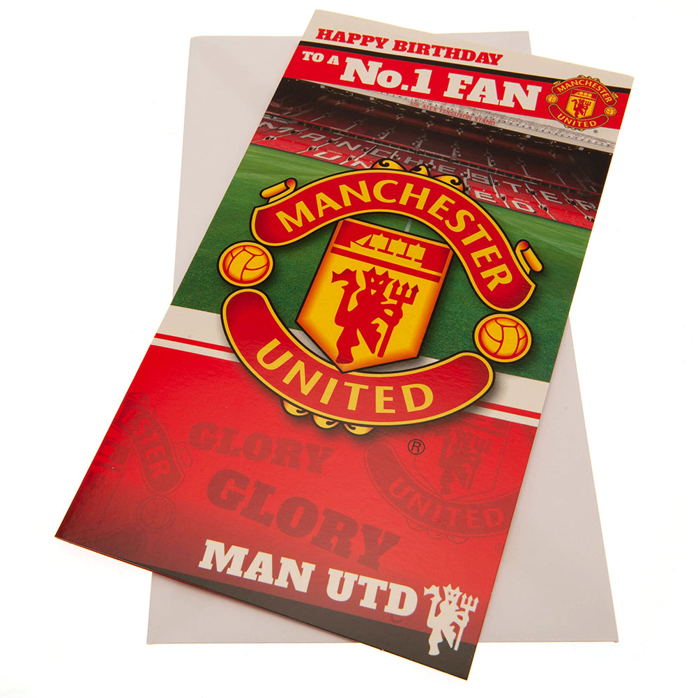 Official Manchester United Football Club First - Rank Fan Birthday Greeting Card