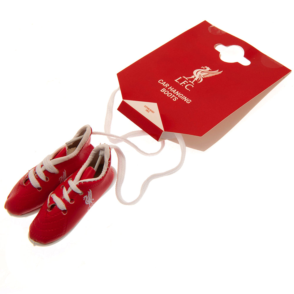 Authentic Liverpool FC Miniature Red and White Football Playing Boots