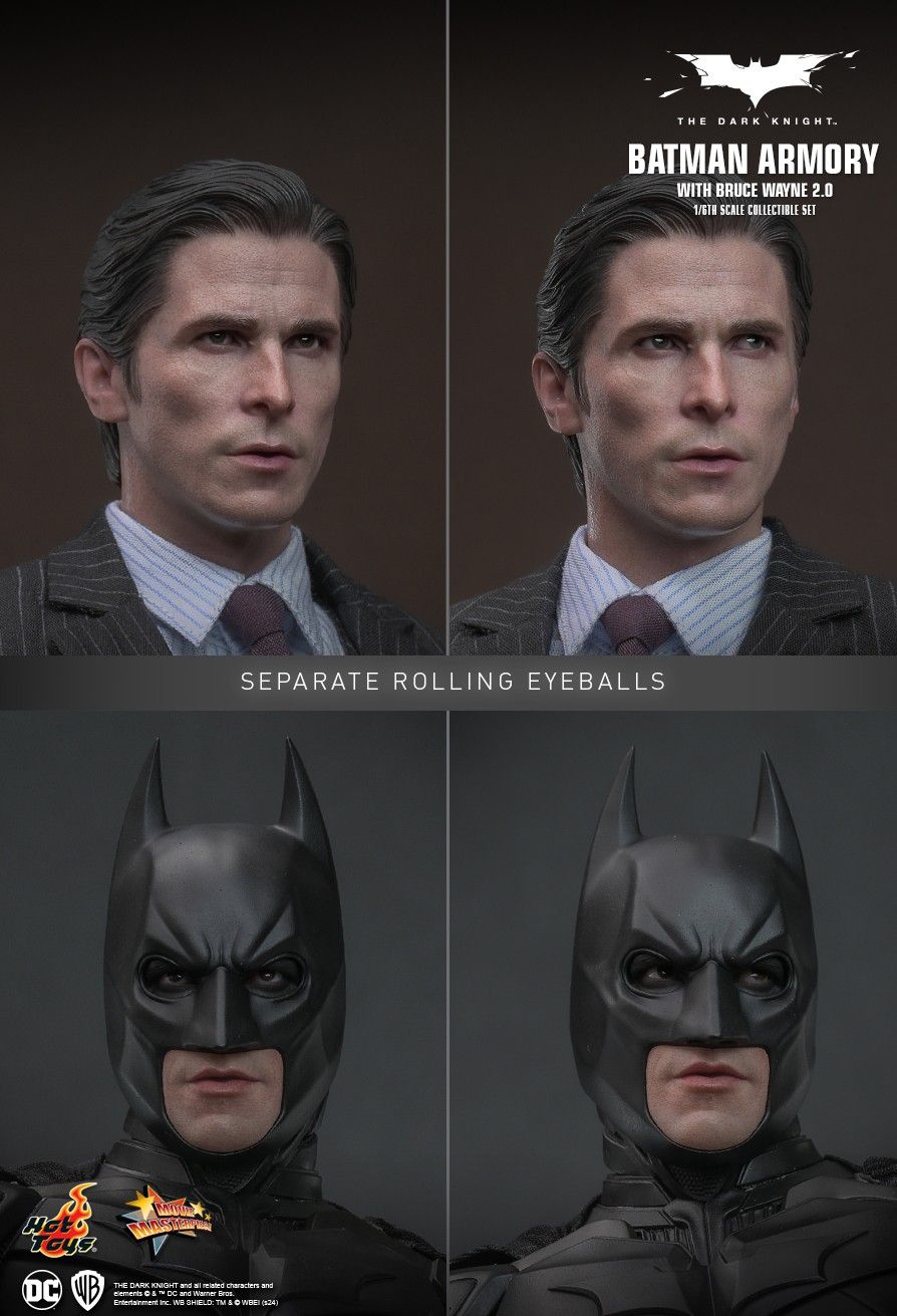 Hot Toys 1/6 Scale Batman Armory Set with Bruce Wayne (2.0)