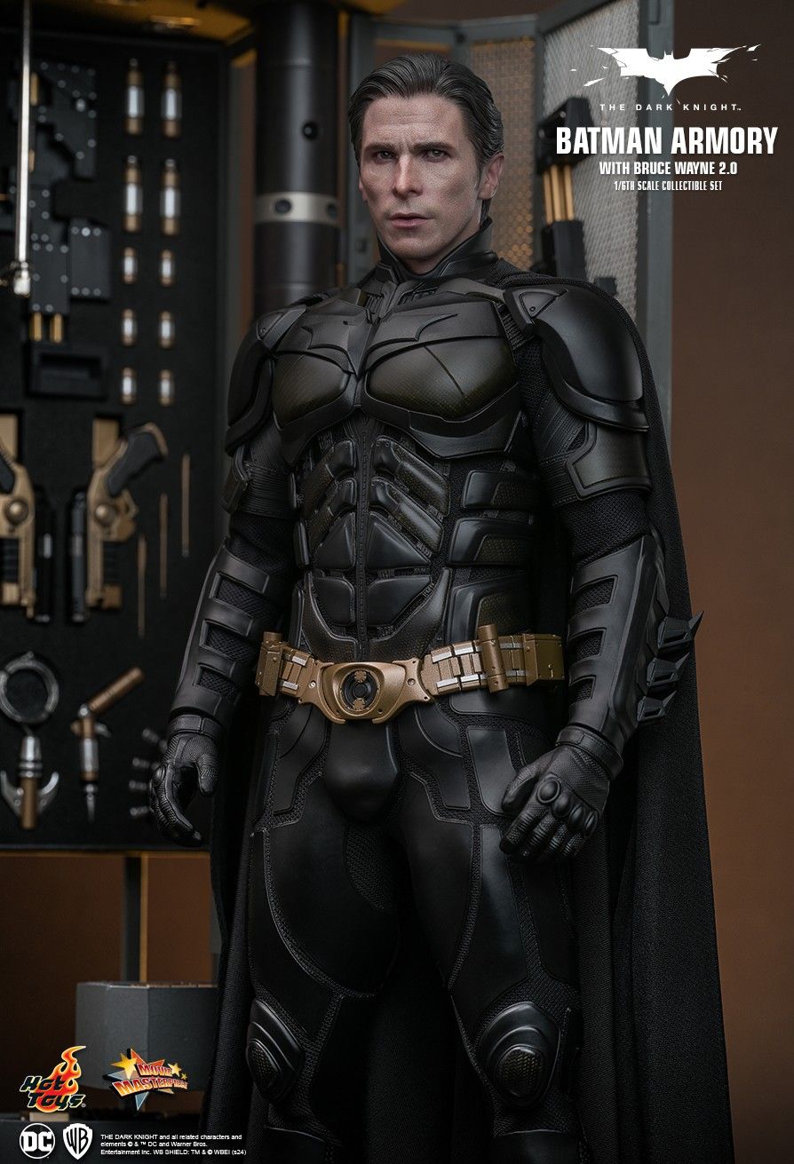 Hot Toys 1/6 Scale Batman Armory Set with Bruce Wayne (2.0)