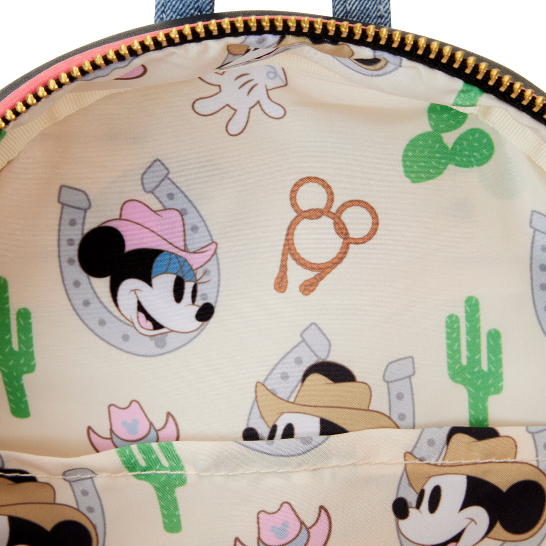 Loungefly Disney Cosplay-Style Mini Backpack Featuring Western Mickey Mouse