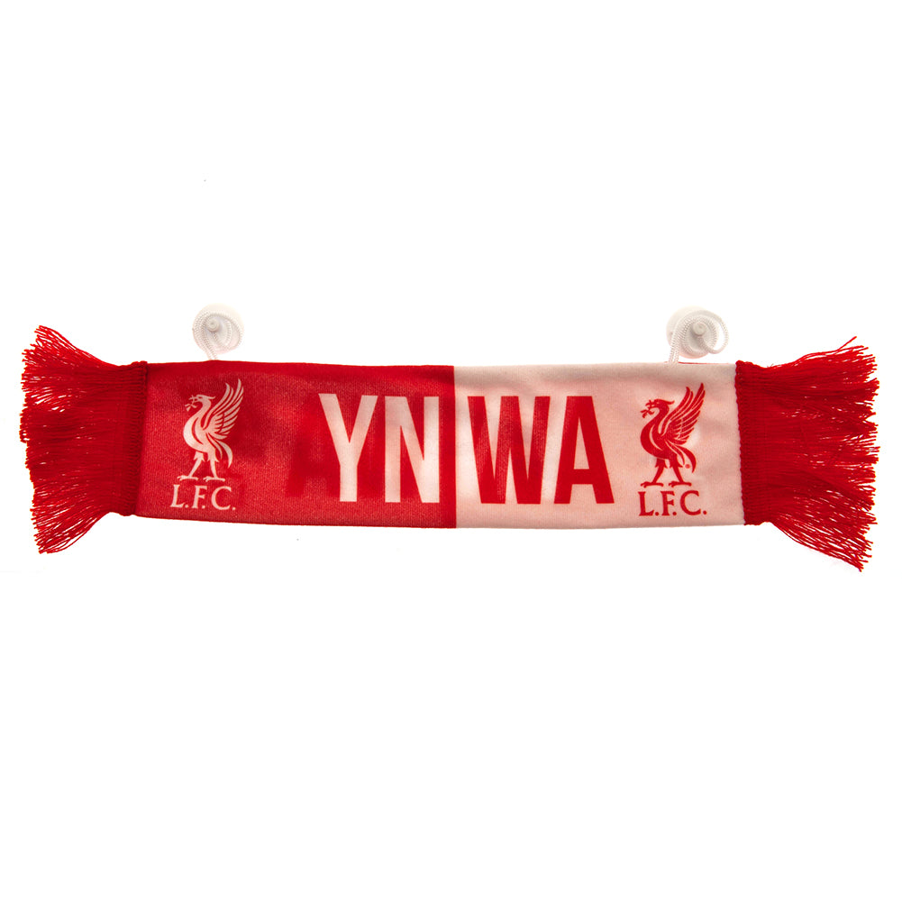 Liverpool Mini Car Decorative Scarf with Liverbird Crests and You'll Never Walk Alone Text