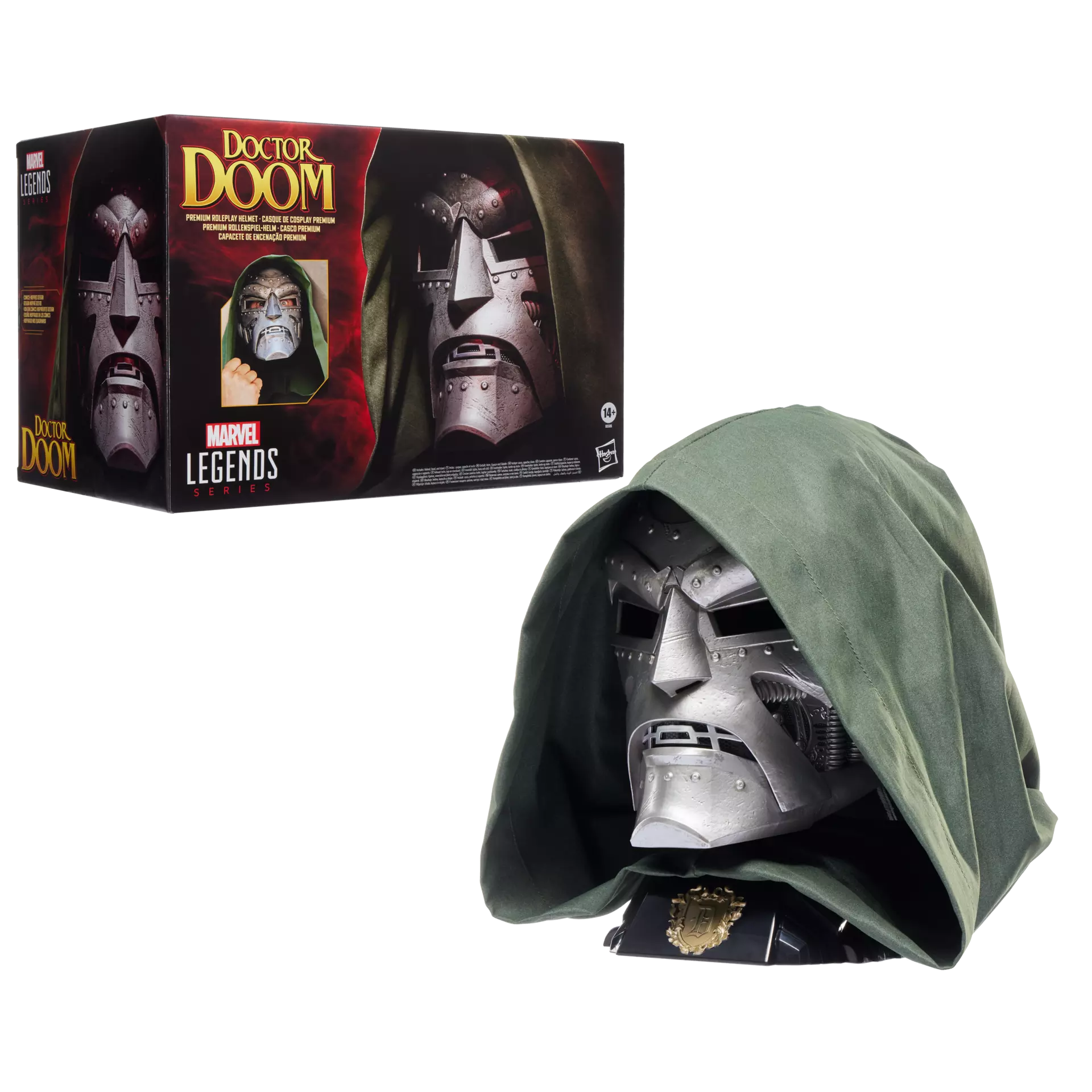 Premium Marvel Legends Series 1:1 Scale Doctor Doom Role - play Helmet Set
