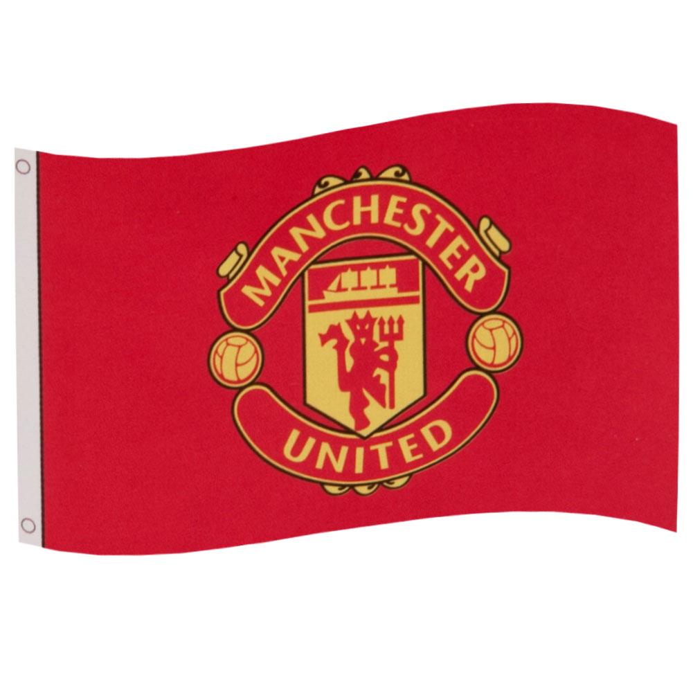 Large Manchester United Football Club Crest Decorative Supporters Flag
