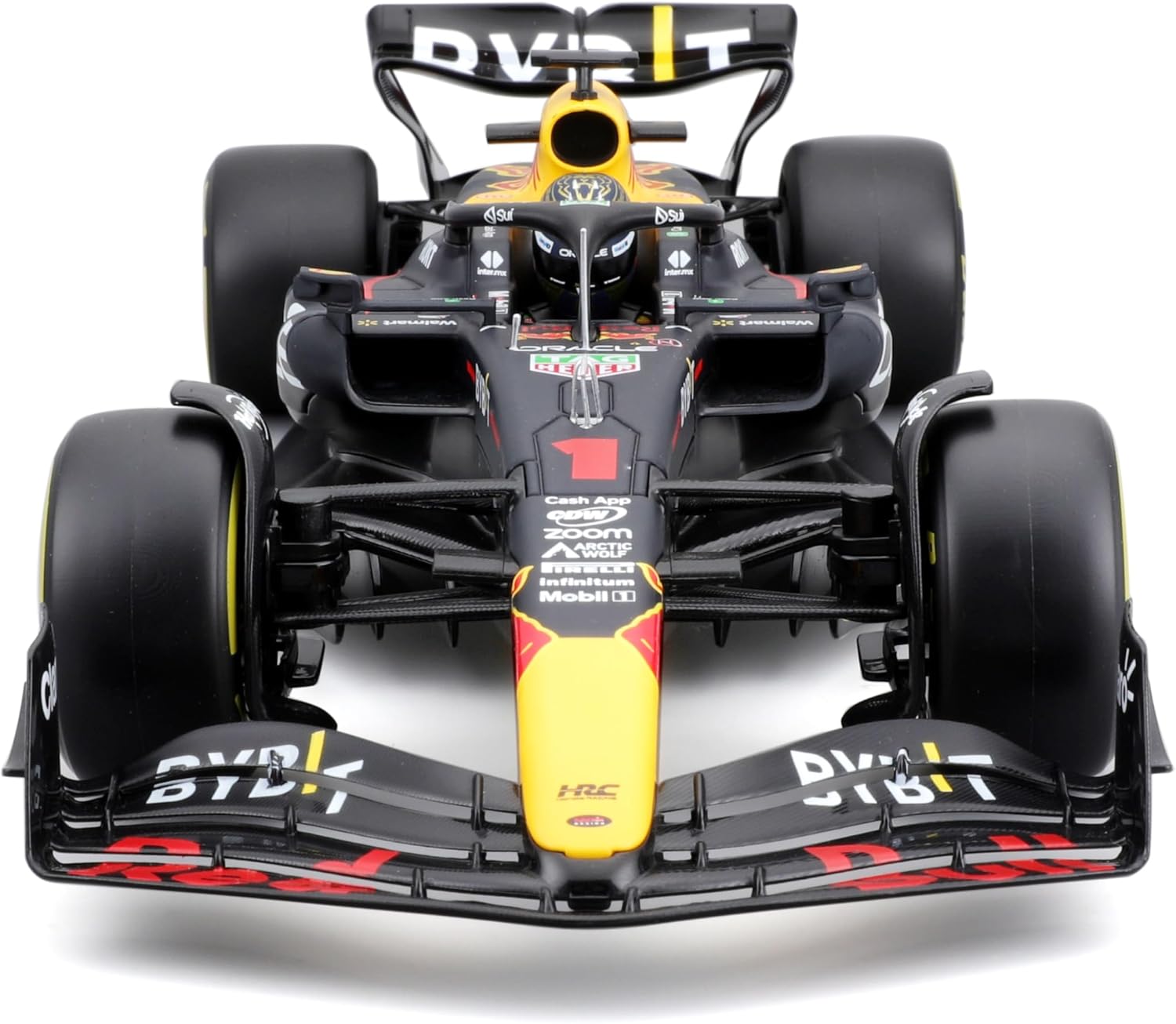 1:18 Scale Official Diecast Model of Formula 1 Red Bull Racing RB19 Driven by Max Verstappen with Helmet