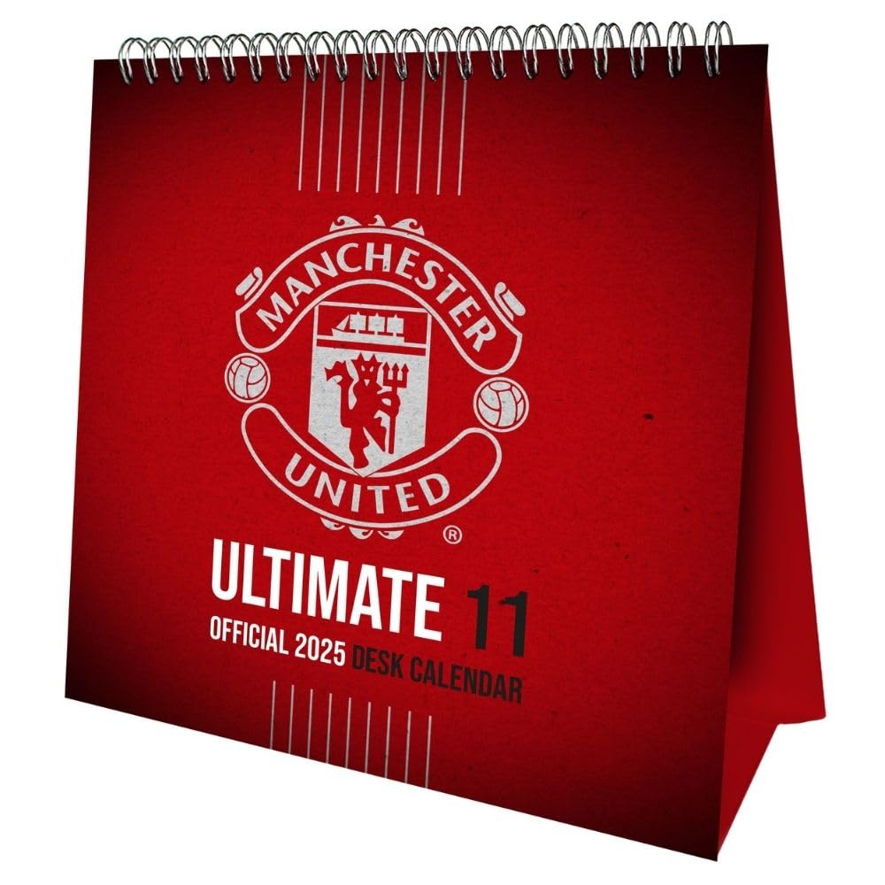 2025 Special Edition Manchester United FC Desktop Calendar - 'Ultimate 11'