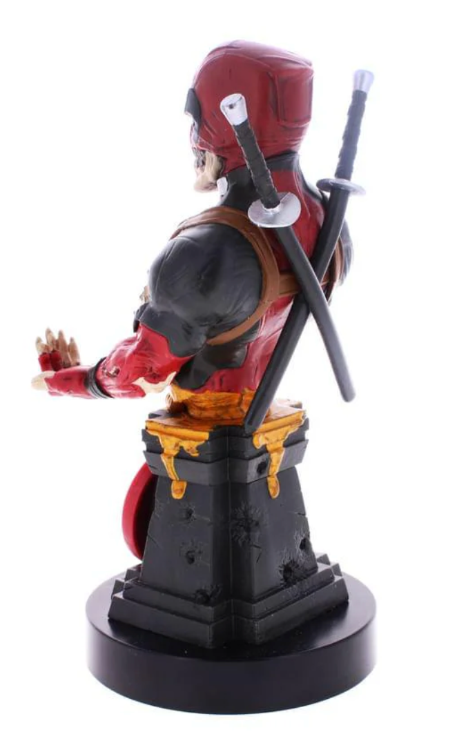 Marvel-themed Deadpool Zombie Character Style Cable Guys Controller and Smartphone Holder for Gaming and Phone Use