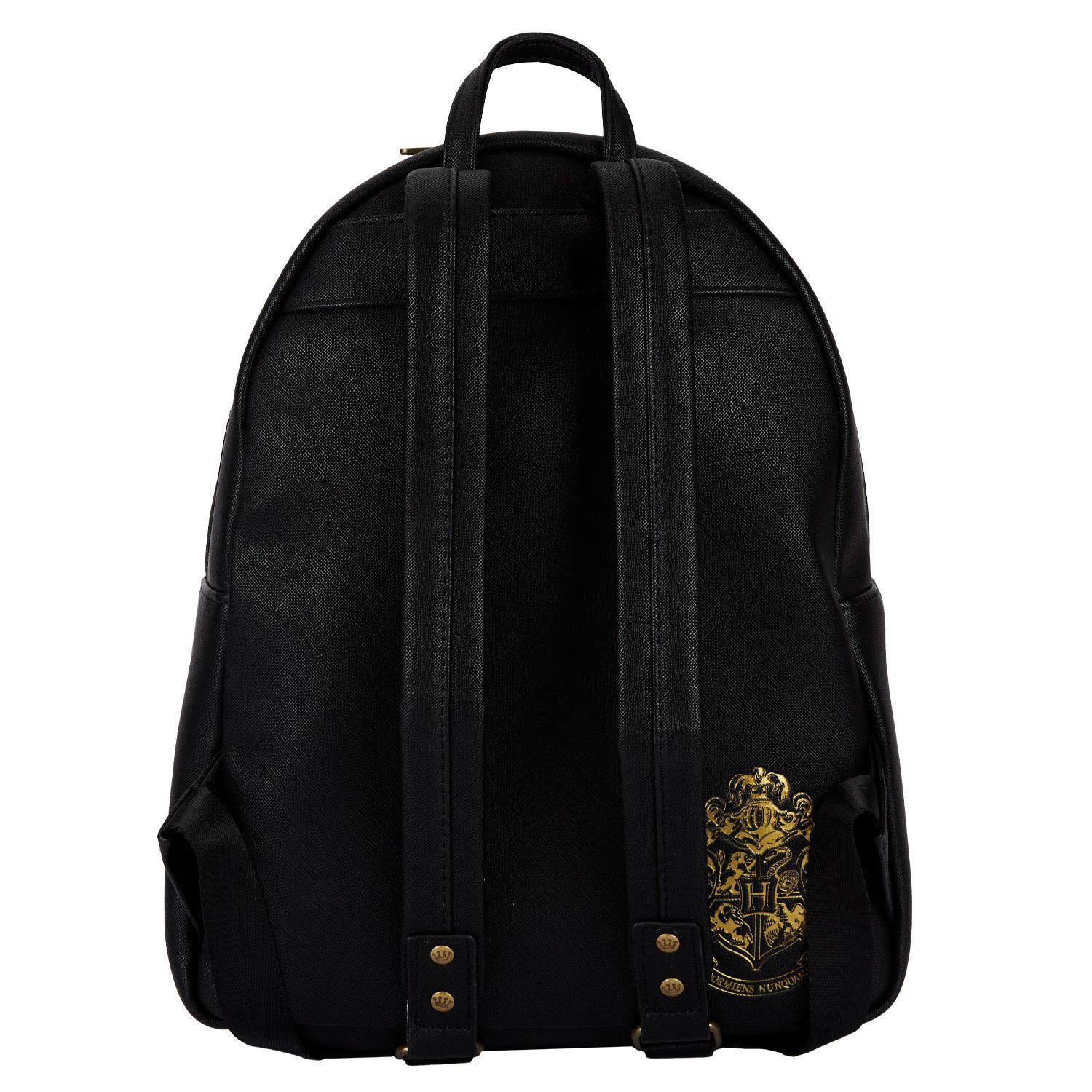 Loungefly Branded Harry Potter Trilogy Themed Triple Pocket Mini Backpack for Fashionable Carrying
