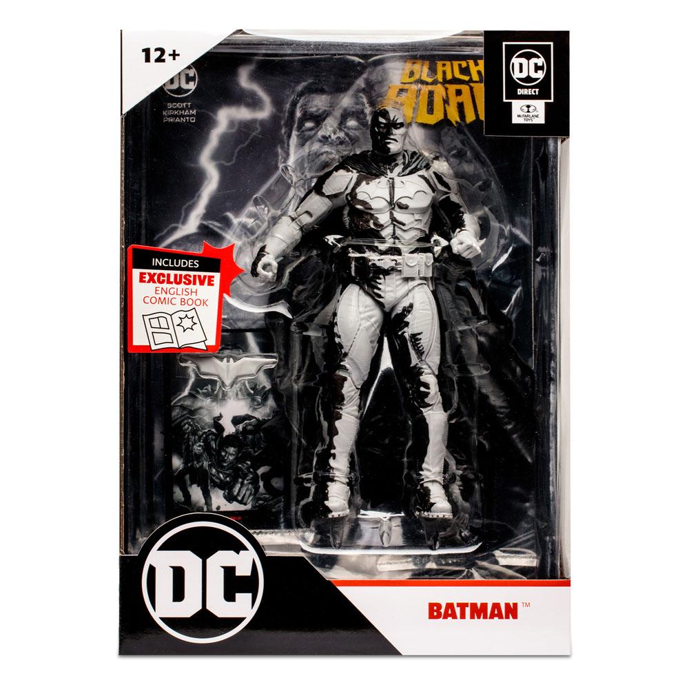 McFarlane 7-Inch DC Direct Line Art Variant Black Adam Batman Action Figure with SDCC Comic
