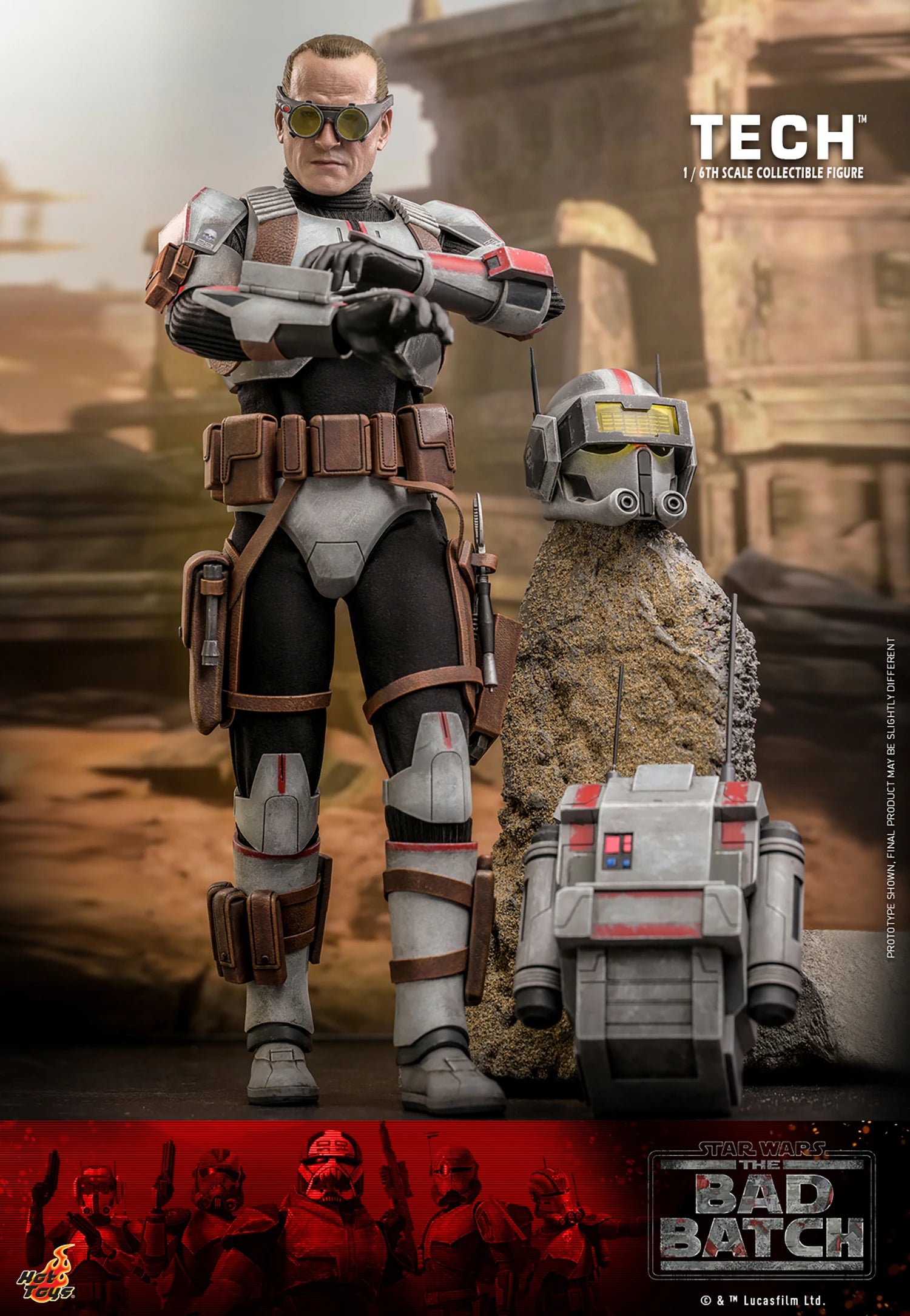 Hot Toys 1/6th Scale Collectible Figure of Tech from Star Wars The Bad Batch