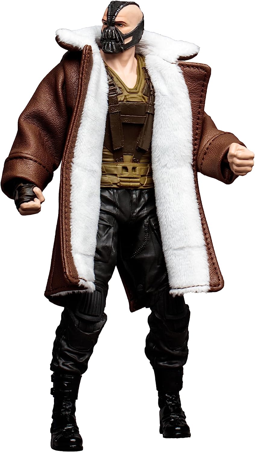 McFarlane 7 - Inch Gold - Label Action Figure of Bane in Trench Coat from The Dark Knight Trilogy DC Multiverse