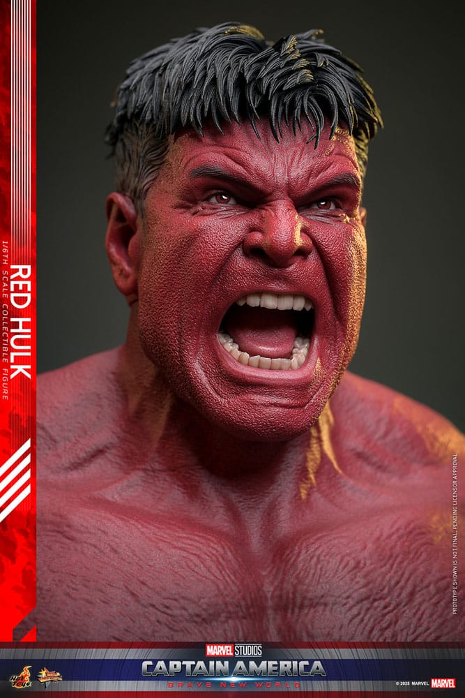 Hot Toys 1/6th Scale Collectible Action Figure of Red Hulk from Captain America: Brave New World