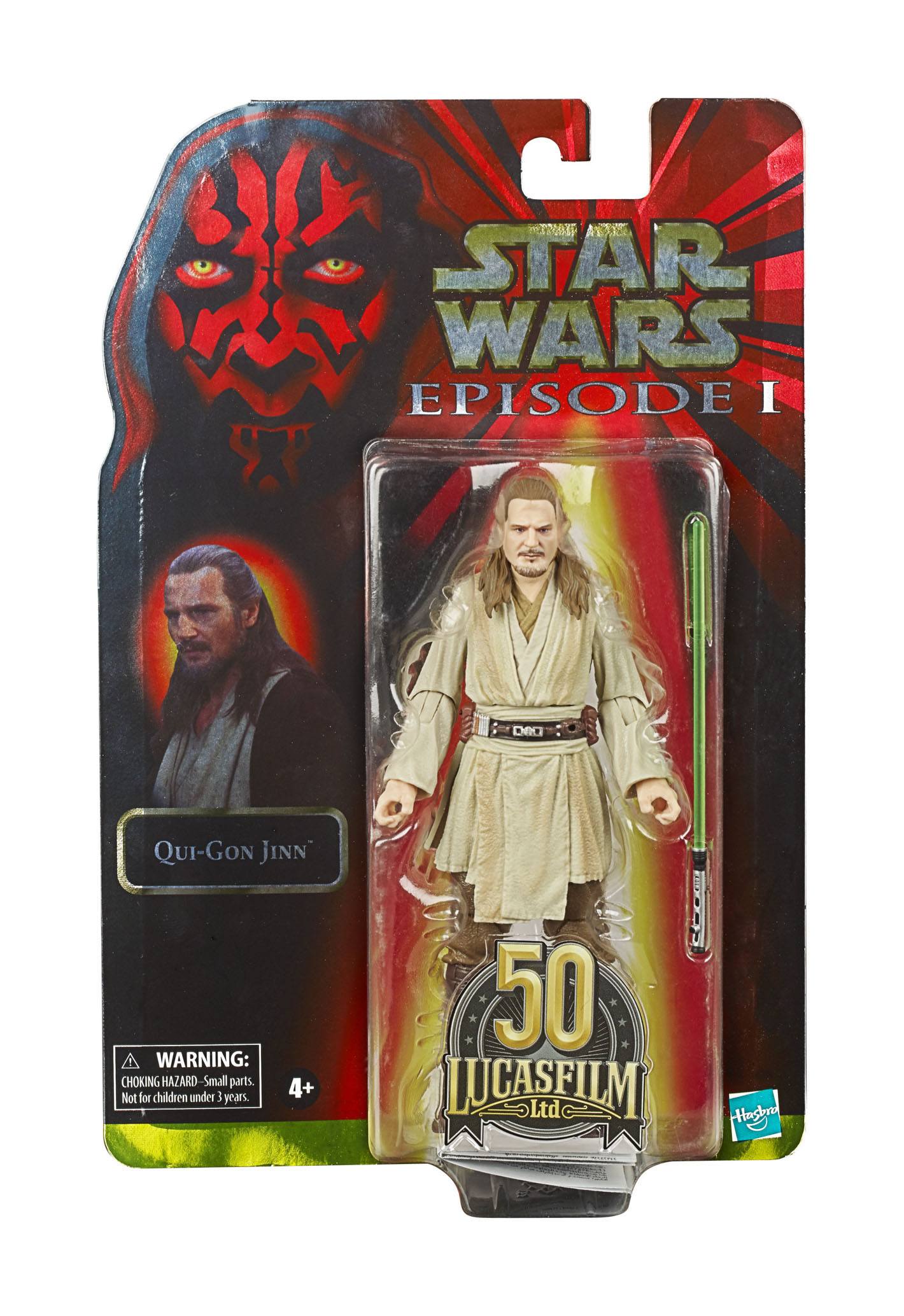 Hasbro Star Wars The Black Series Collectible Action Figure - Qui - Gon Jinn from The Phantom Menace for Lucasfilm's 50th Anniversary