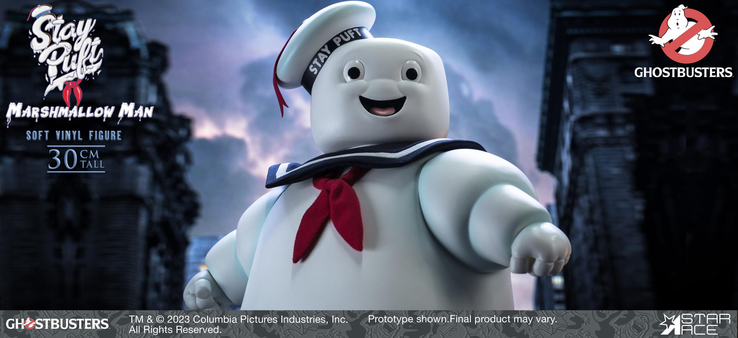 Deluxe Edition Soft Vinyl Collectible Statue of Ghostbusters' Stay Puft Marshmallow Man