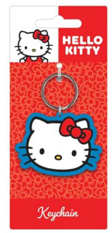 Adorable Hello Kitty PVC Face Keychain for Your Accessories