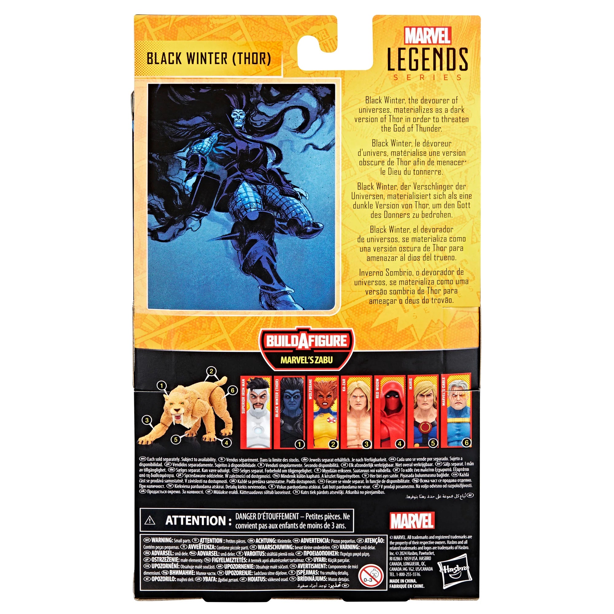 Hasbro 6-Inch Scale Marvel Legends Black Winter (Thor) Collectible Action Figure