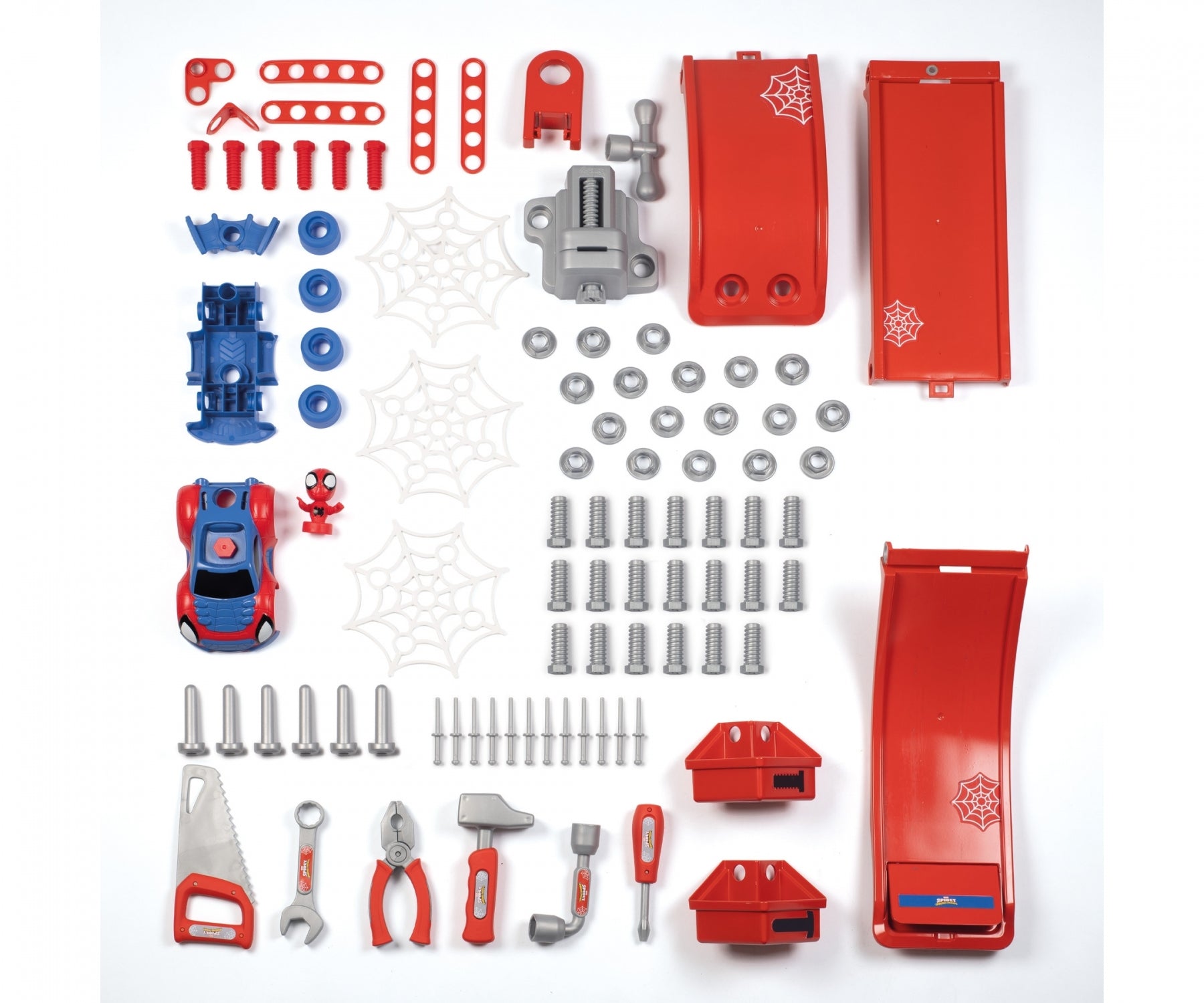 Marvel Spidey and His Superb Friends Building Bricolo Workbench Playset for Kids