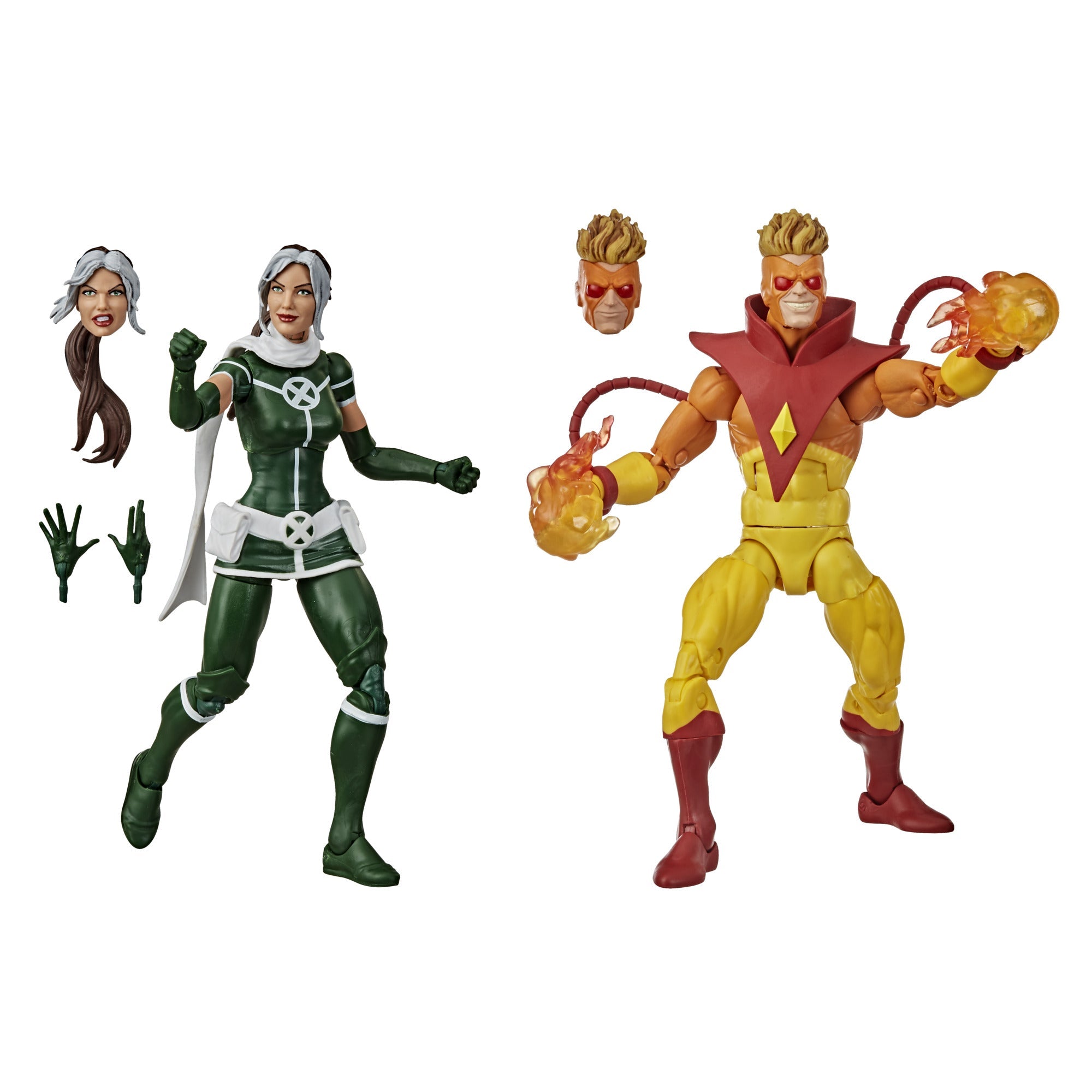 Marvel Legends Series Action Figures: Marvel's Rogue and Pyro