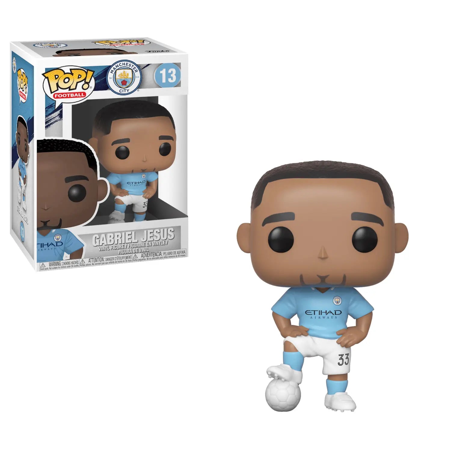 Collectible Manchester City FC Gabriel Jesus Funko Pop Vinyl Figure