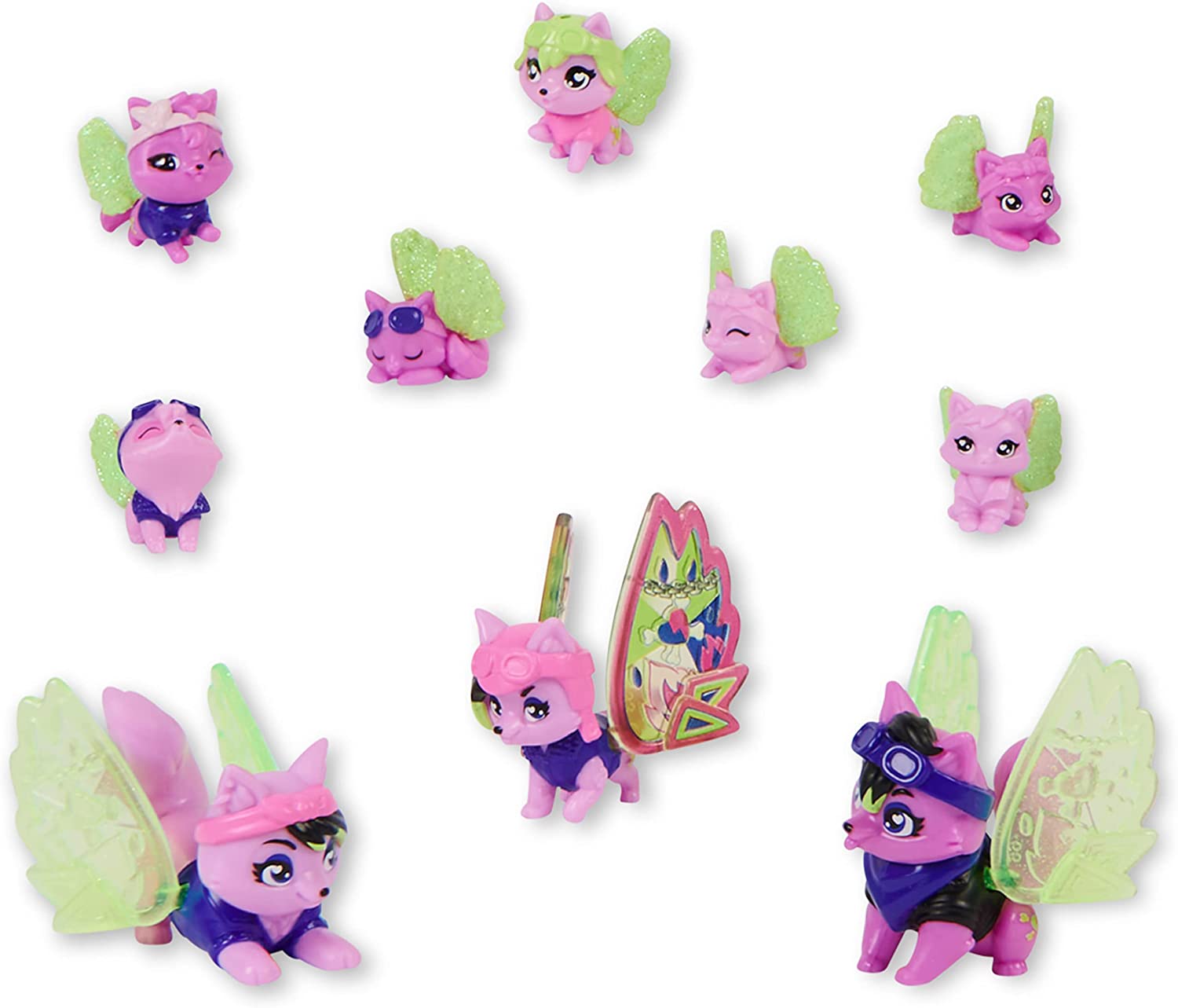 Hatchimals CollEGGtibles: Exclusive Rainbow-cation Wolf Family Carton with Surprising Playset and Collectible Toys