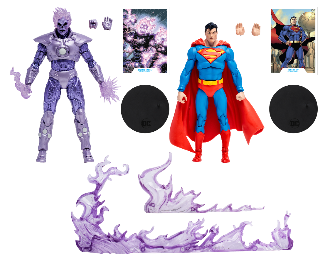 McFarlane DC Multiverse 7-Inch Gold Label 2-Pack: Atomic Skull vs. Superman Action Figures